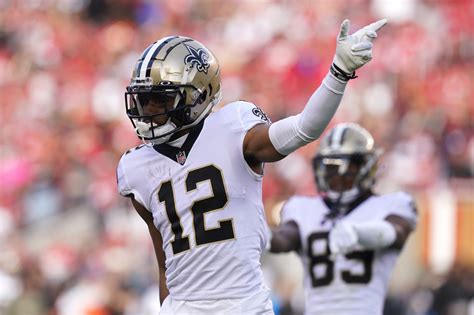 The Saints already have Michael Thomas, Chris Olave and Rashid Shaheed as the top three receivers on the roster. . Chris olave pfp
